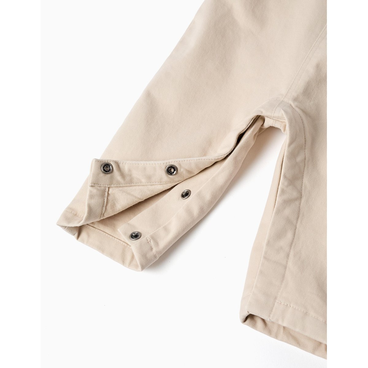 Salopette en sergé avec poche avant beige clair, ZIPPY