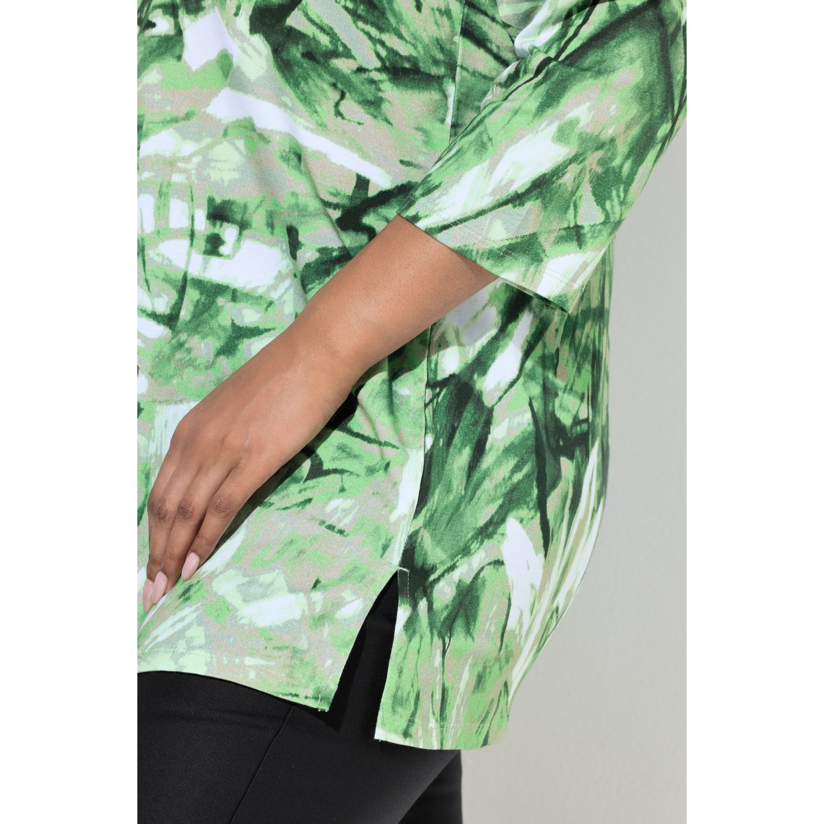 T-shirt en coton Pima kiwi, ULLA POPKEN