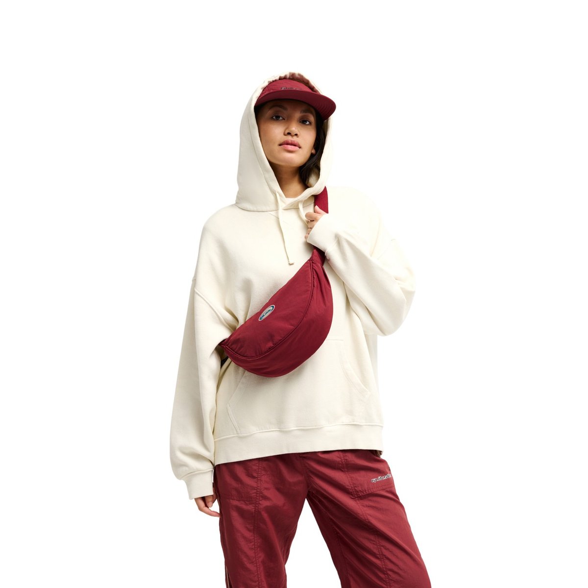 Sac à bandoulière TREBLE rouge oxblood red, QUIKSILVER