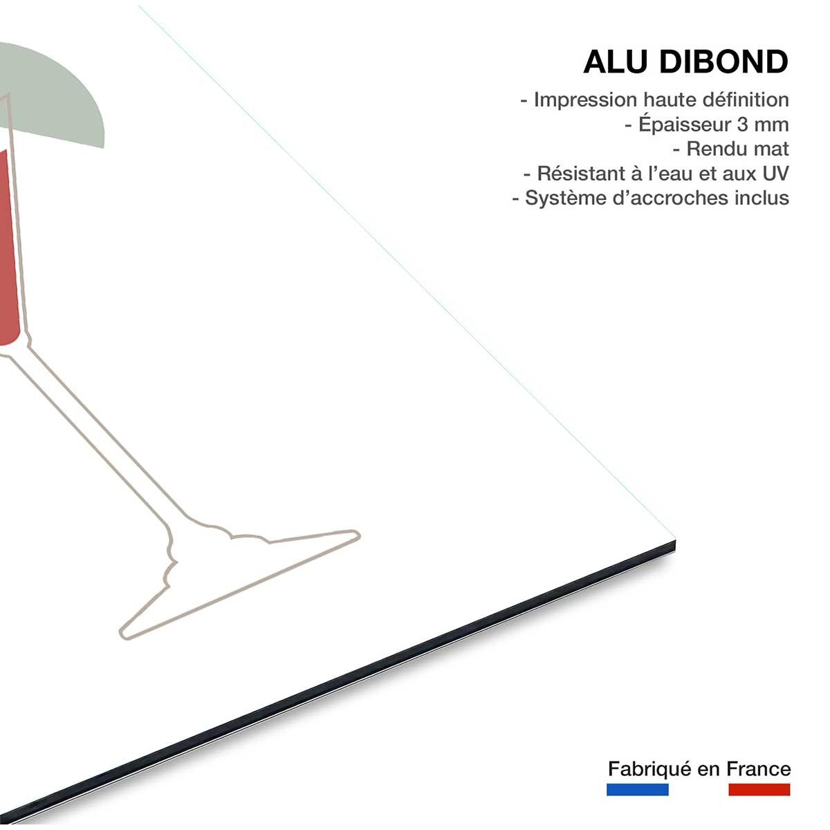 Tableau pause cosmo tableau alu dibond, HEXOA