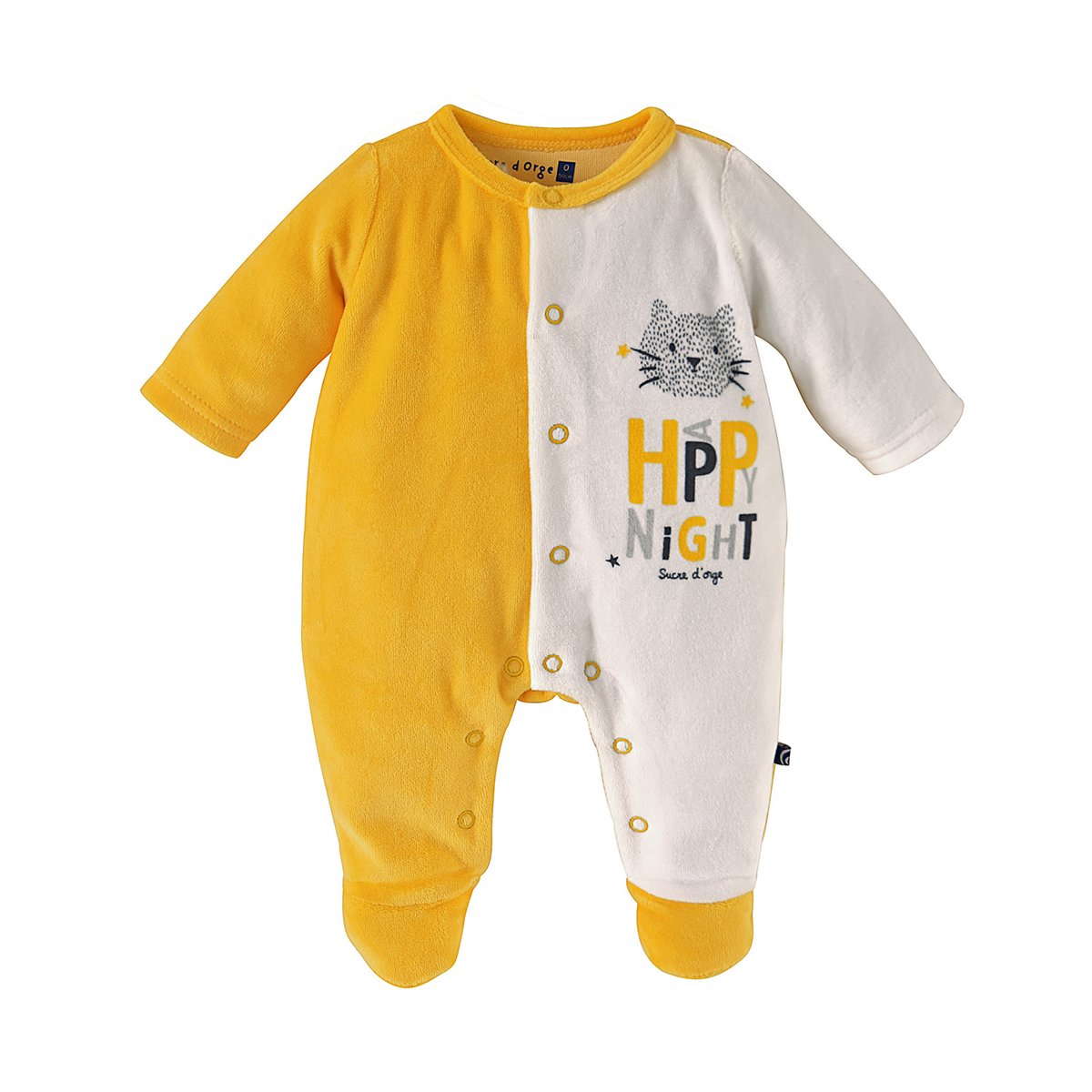 Dors bien velours rase damodar jaune, SUCRE D'ORGE