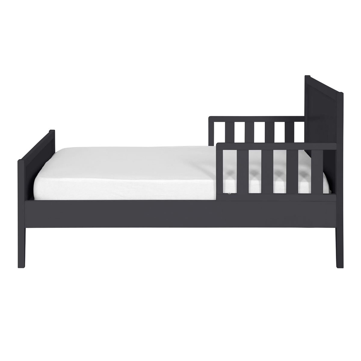Lit enfant avec  matelas Bois massif  TINA gris, AKITEN RETAIL