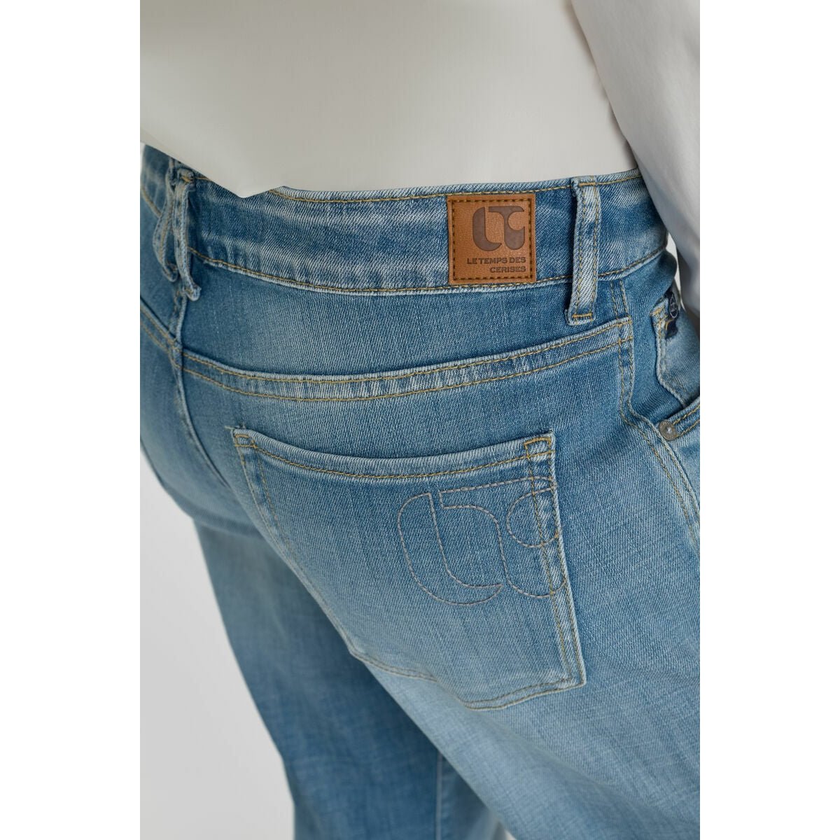 Jeans droite PIHLA, 7/8ème blue, LE TEMPS DES CERISES