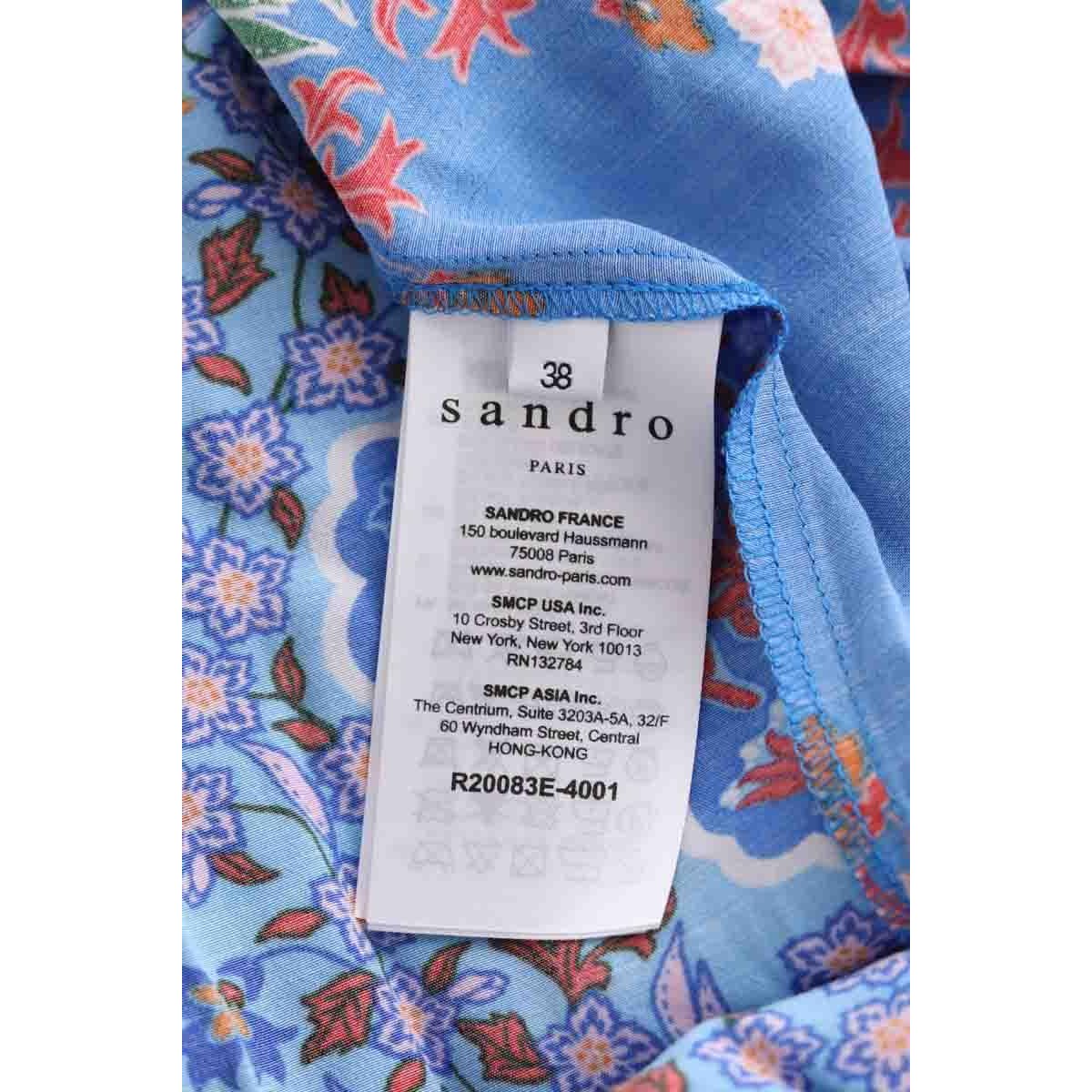 Robe - Très Bon État bleu, SANDRO