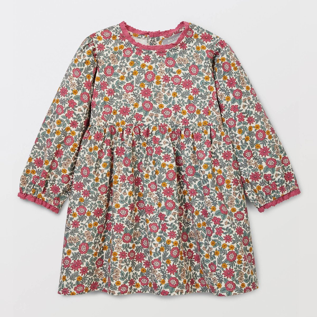 Robe imprimée en coton BIO GOTS amaretti, BOUT'CHOU