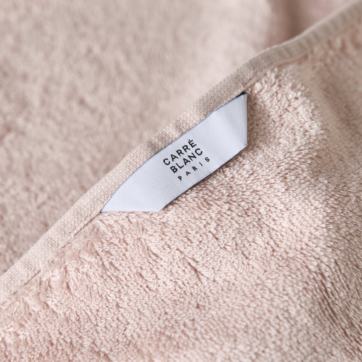 Drap de bain OPALYS blush, CARRE BLANC