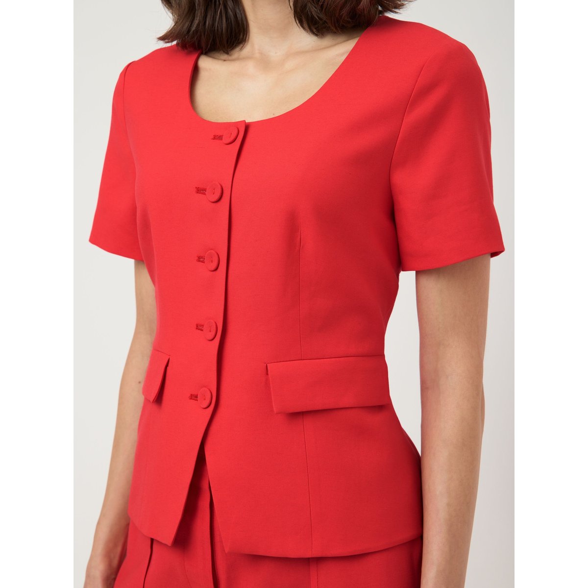 Blazer rouge - poinsettia1, YAS
