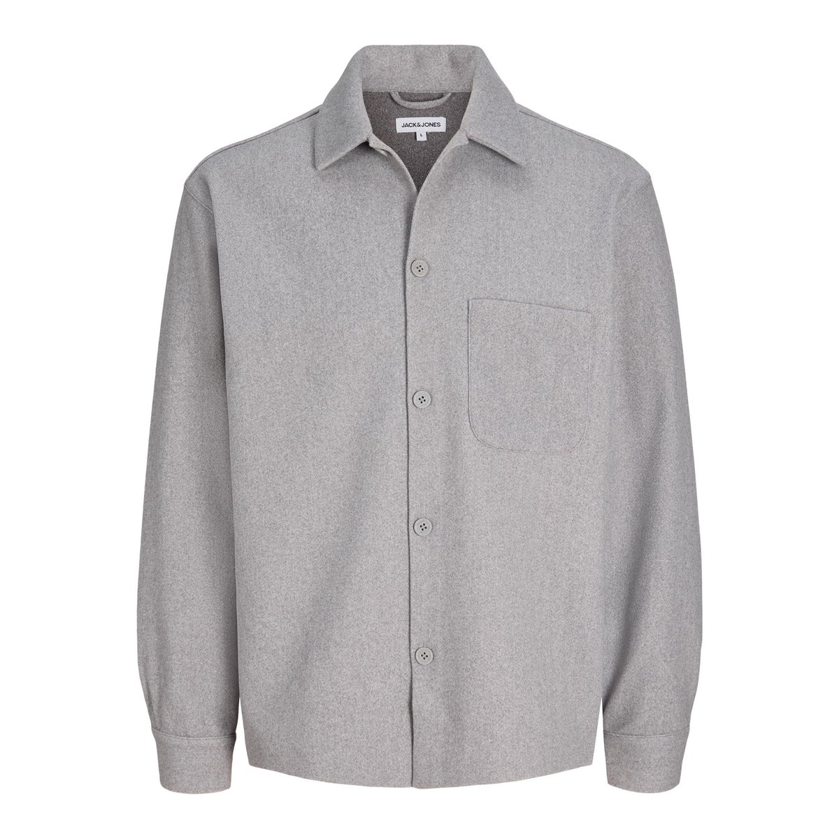 Surchemise light grey melange 1, JACK & JONES