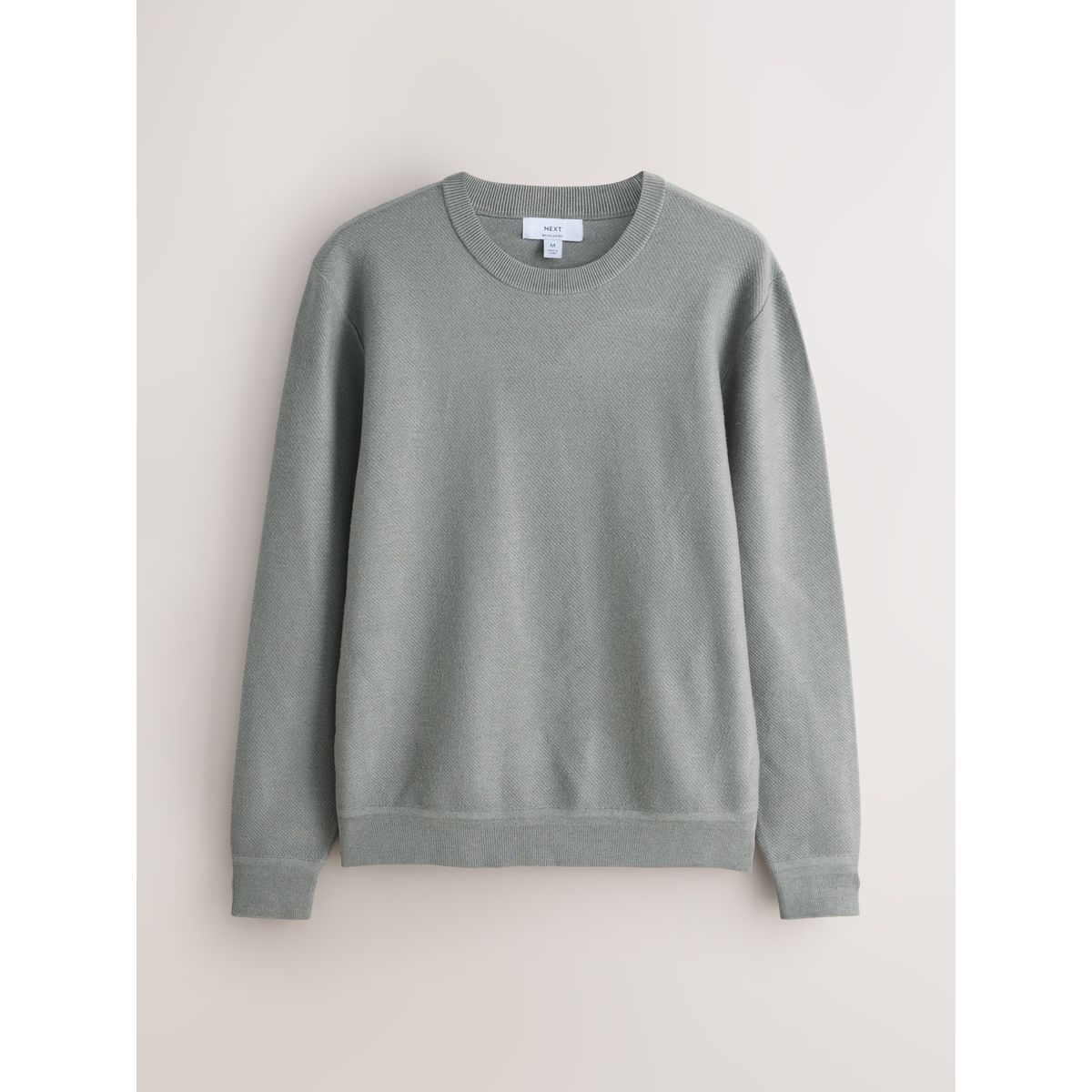 Pull standard ras du cou texturé/semi-épais gris, NEXT