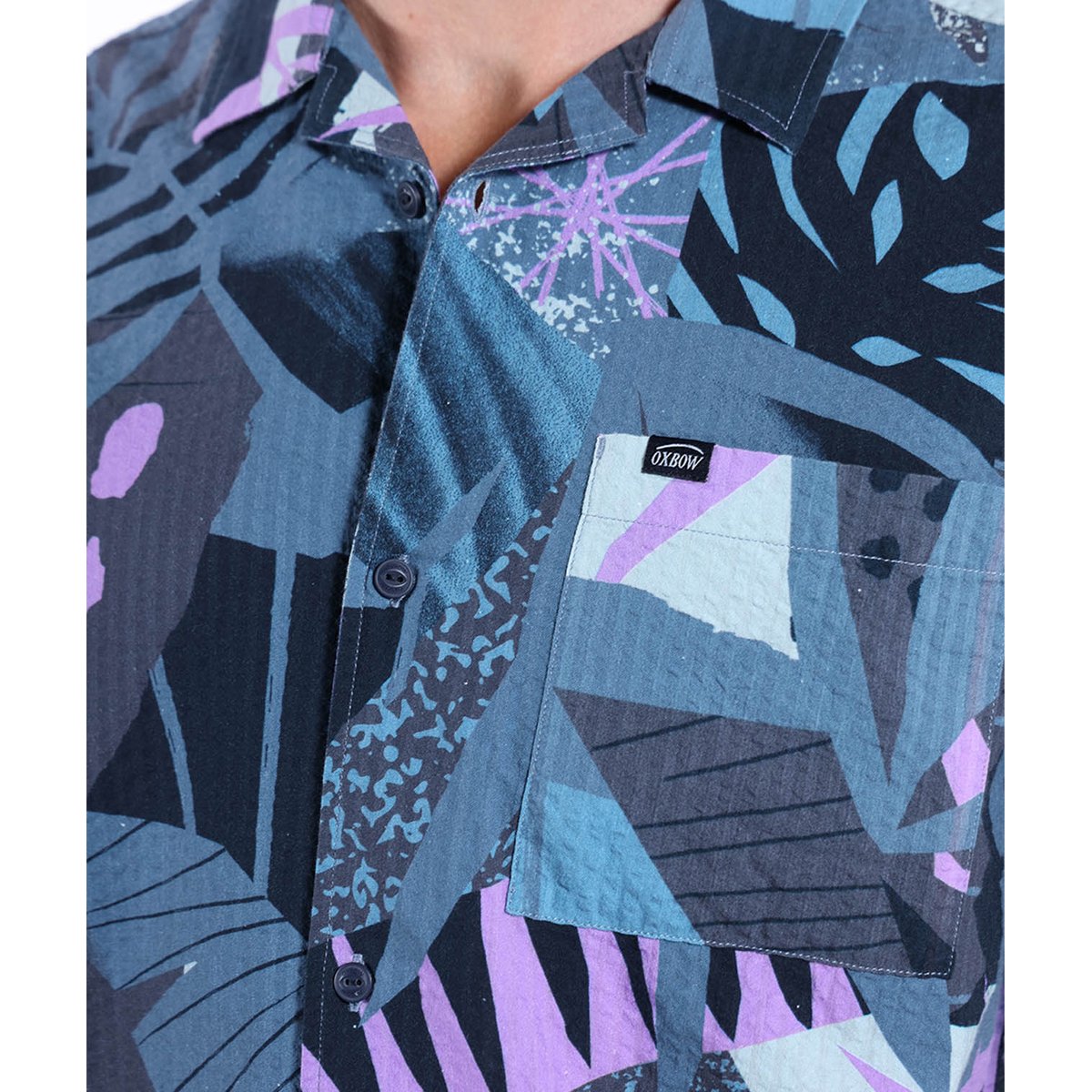 Chemise manches courtes WIPEOUT deep marine, OXBOW