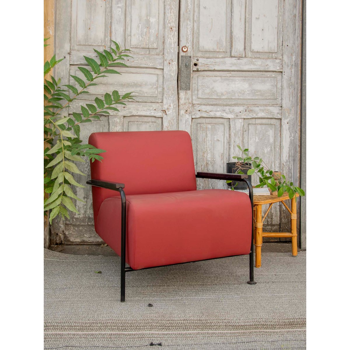 Fauteuil Viccarbe Colubi bordeaux Jakob N°1320 - Bon état bordeaux, DEBONGOUT