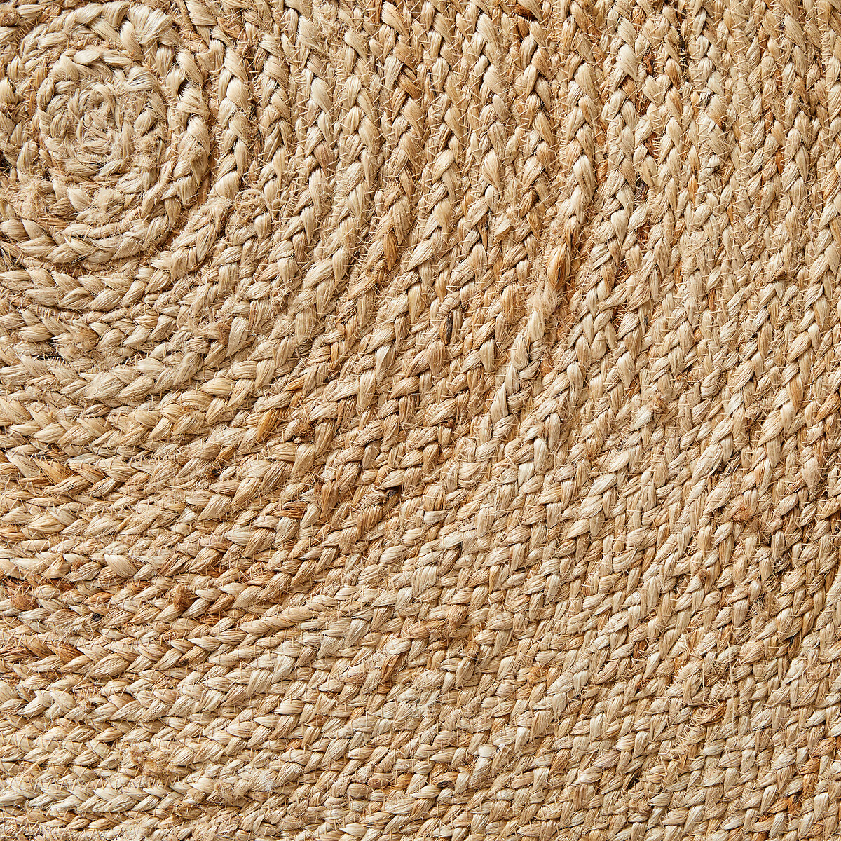 Teppich Hempy, Jute, handgeflochten, rund Ø 160 cm natur, AM.PM