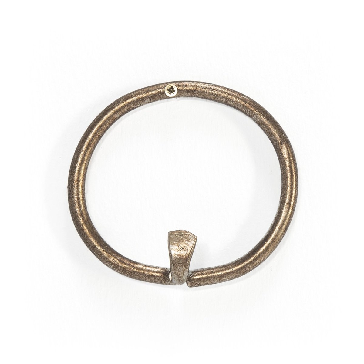 Porte-manteaux rond en métal doré, RECOLLECTION