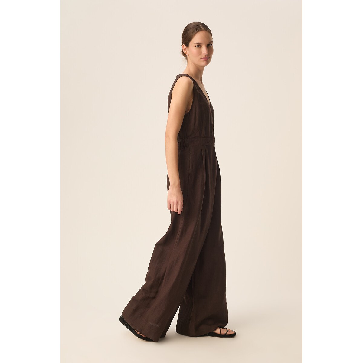 Tahomi Sleeveless Jumpsuit earth, DES PETITS HAUTS