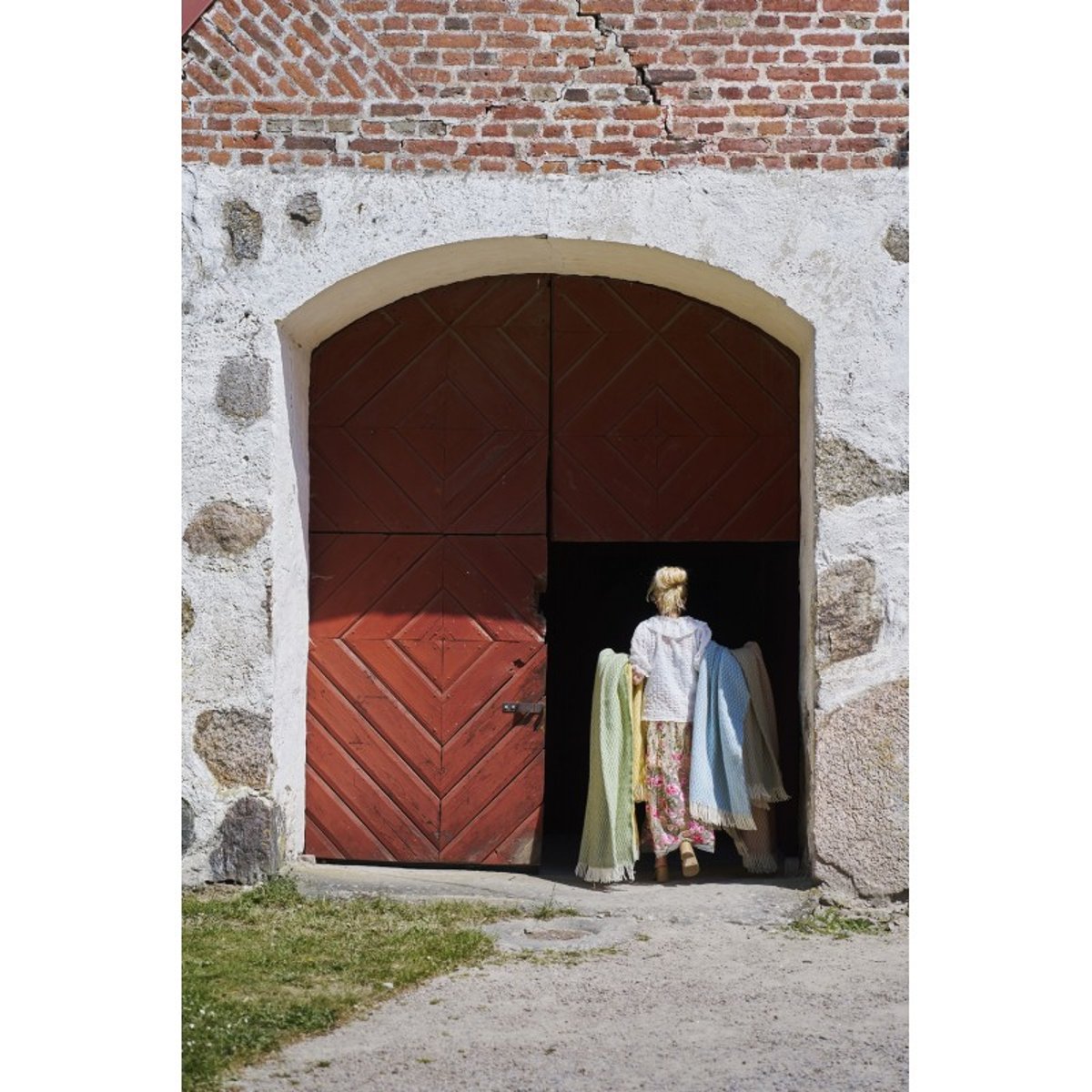 Plaid laine agneau  LOVIK beige, KLIPPAN