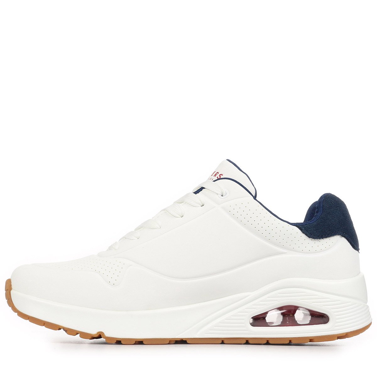 Baskets UNO SUITED ON AIR white navy red, SKECHERS
