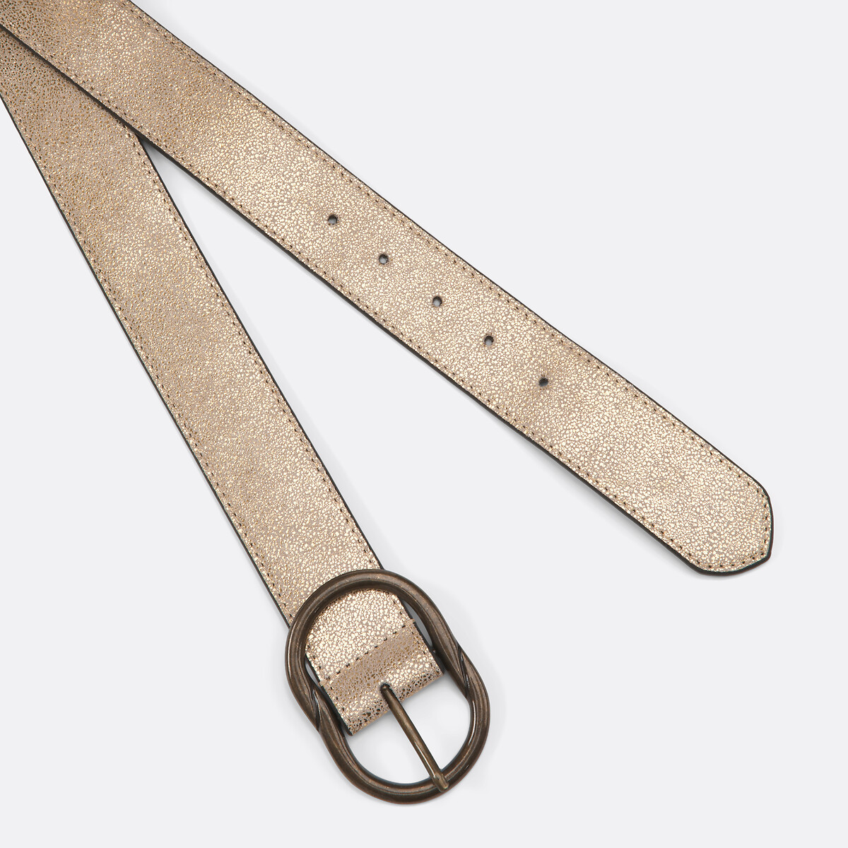 Simone suède leren riem goudkleur, PIECES