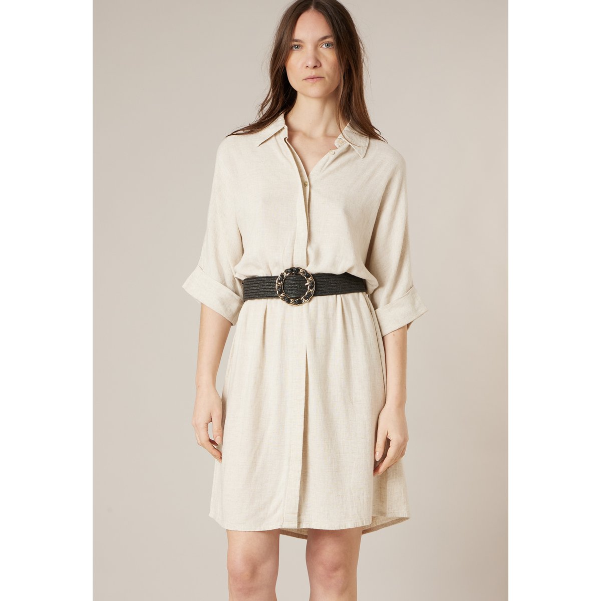 Ceinture femme tressée ELINE black, DEELUXE
