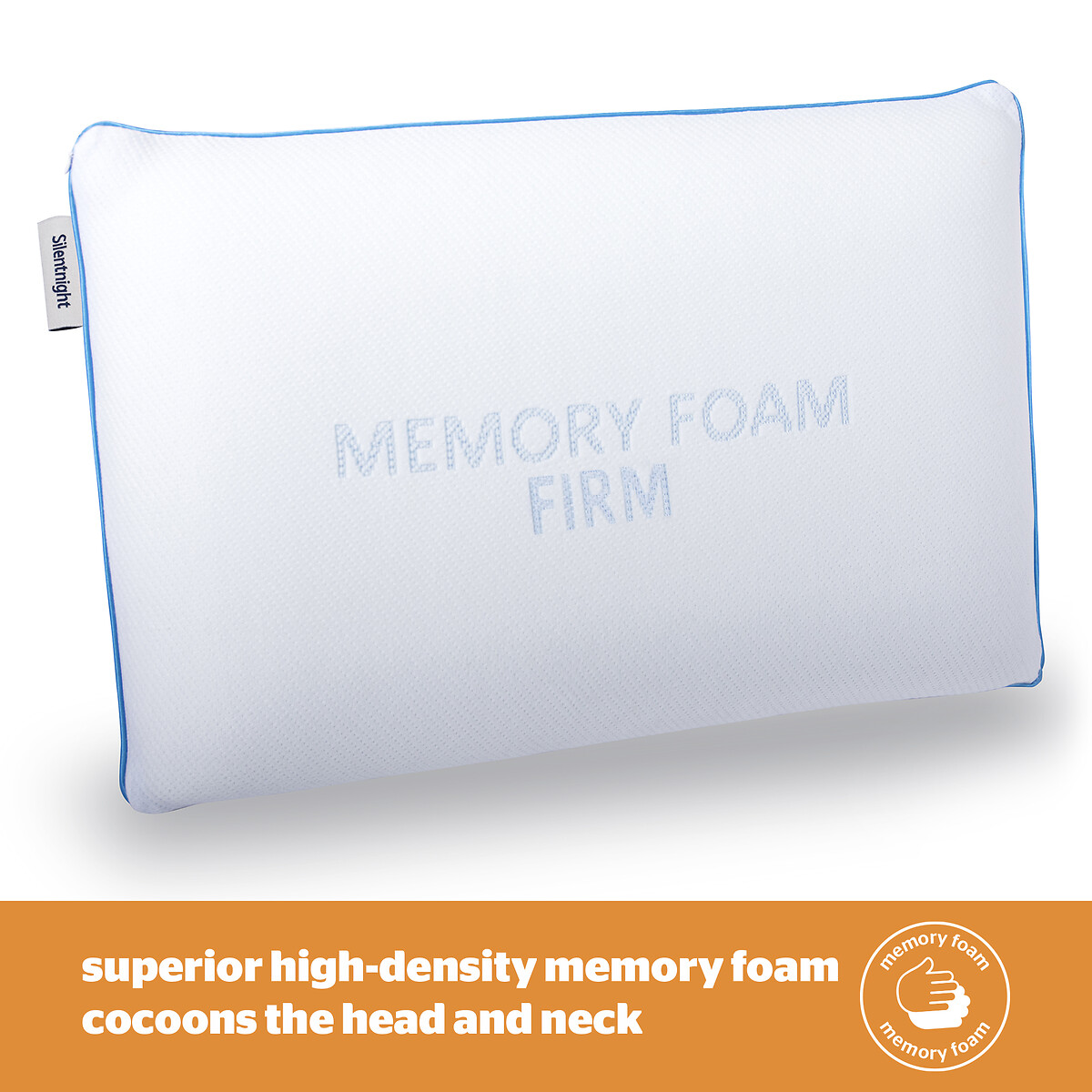 Impress Memory Foam Firm Pillow white, SILENTNIGHT