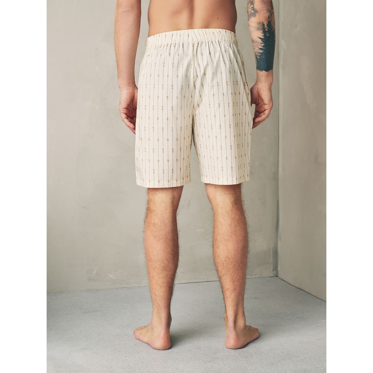 Short de pyjama tissé à rayures, lot 2 vert/écru, NEXT