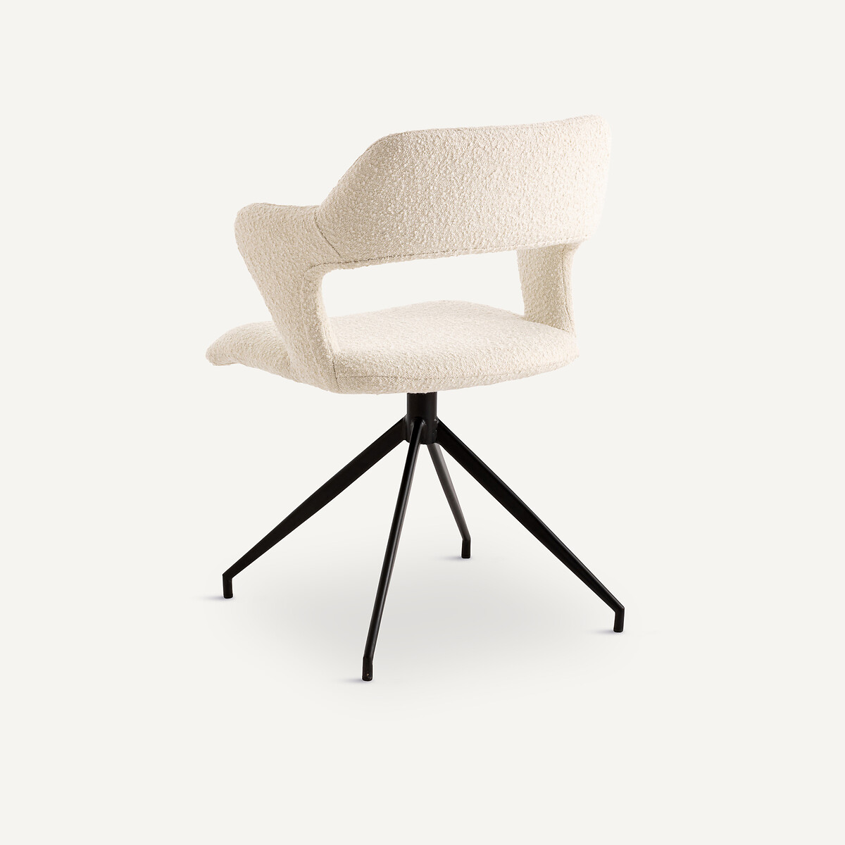 Sillón de mesa giratorio, de rizo, Asyar tiza, AM.PM