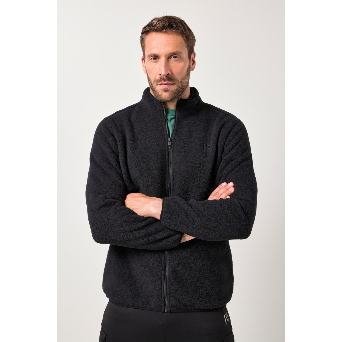 Veste en polaire Level 3, col montant noir, JP1880