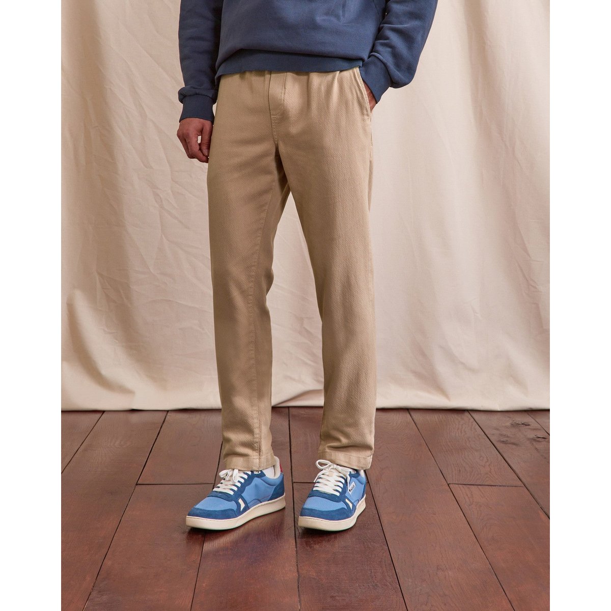 Pantalon élastique DREUILLE taupe, FAGUO