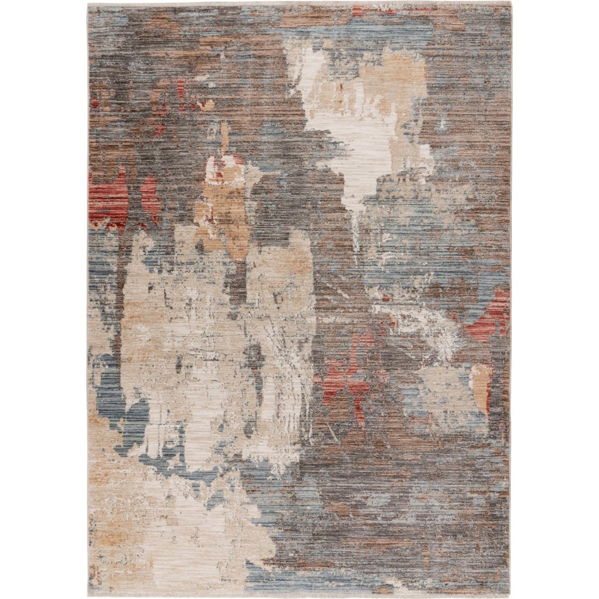 Tapis rectangulaire, Fissy multicolore beige gris bleu rouille, ARTE ESPINA