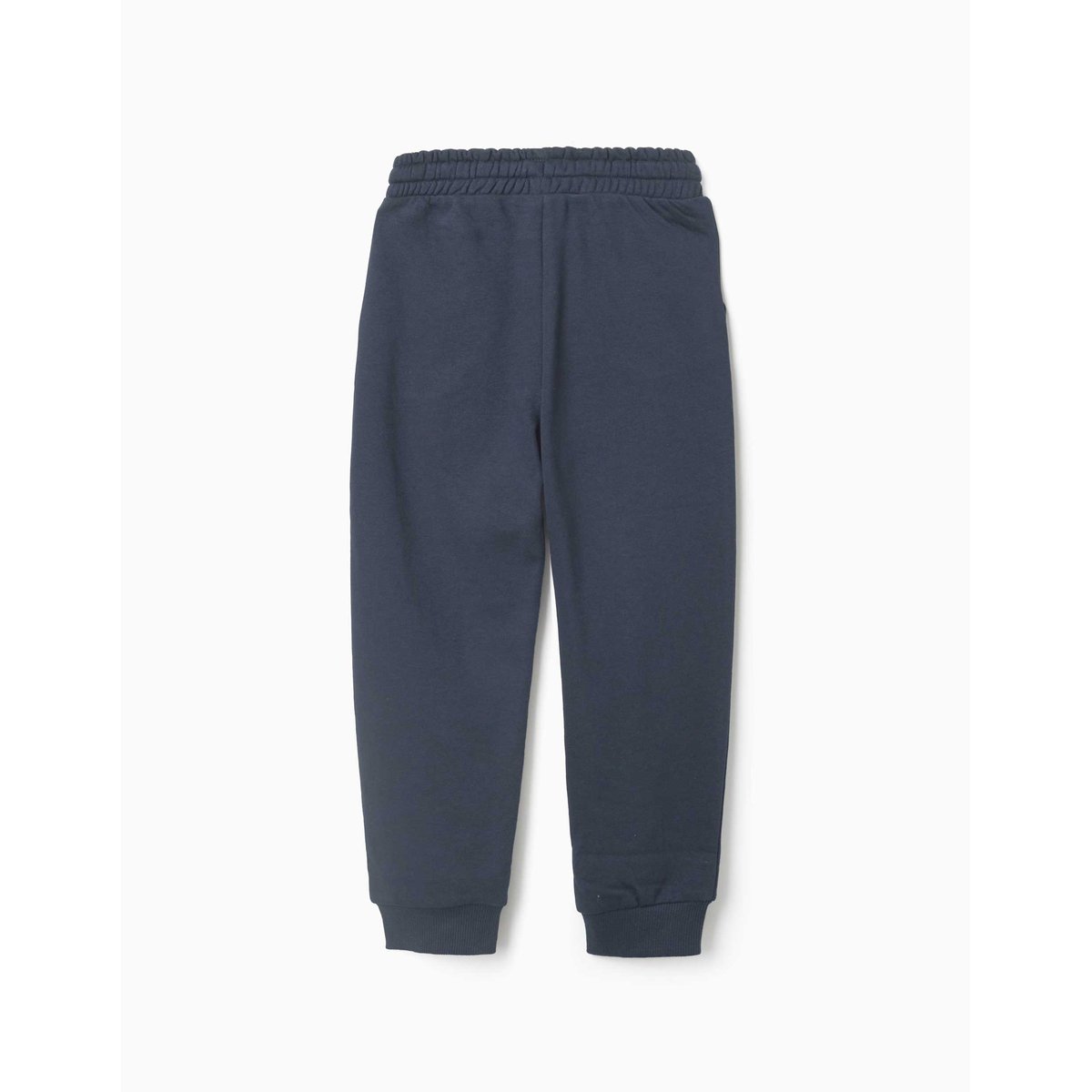 Pantalon de jogging ajusté en molleton avec poches et imprimé ZY bleu foncé, ZIPPY
