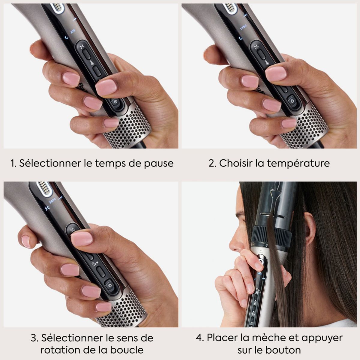 Fer à boucler automatique Style Secret Air C6688E couleur unique, BABYLISS