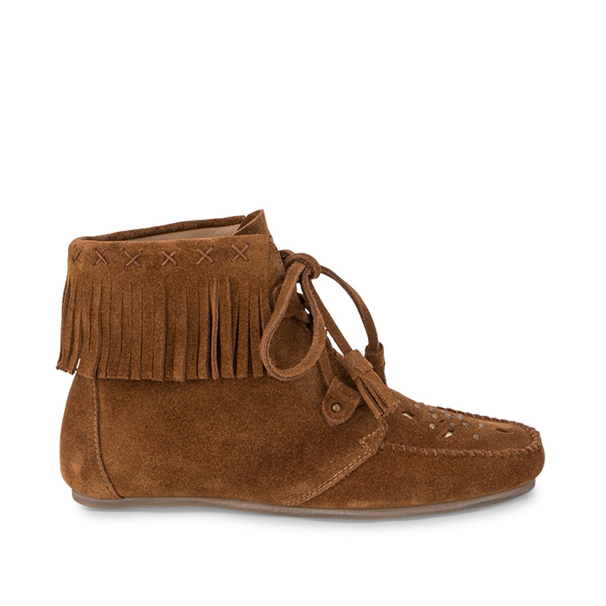 Bottines à lacets en cuir ZONKA camel, LES TROPEZIENNES PAR M.BELARBI