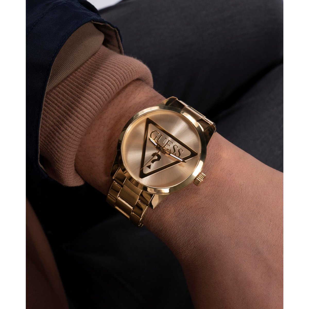 Montre Analogique BADGE doré doré doré, GUESS