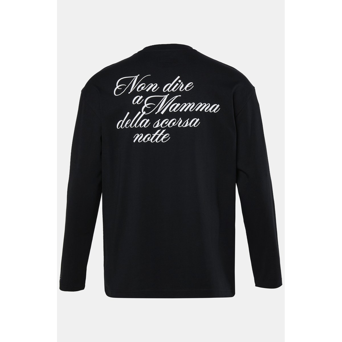 T-shirt à manches longues, coupe oversize noir, STHUGE