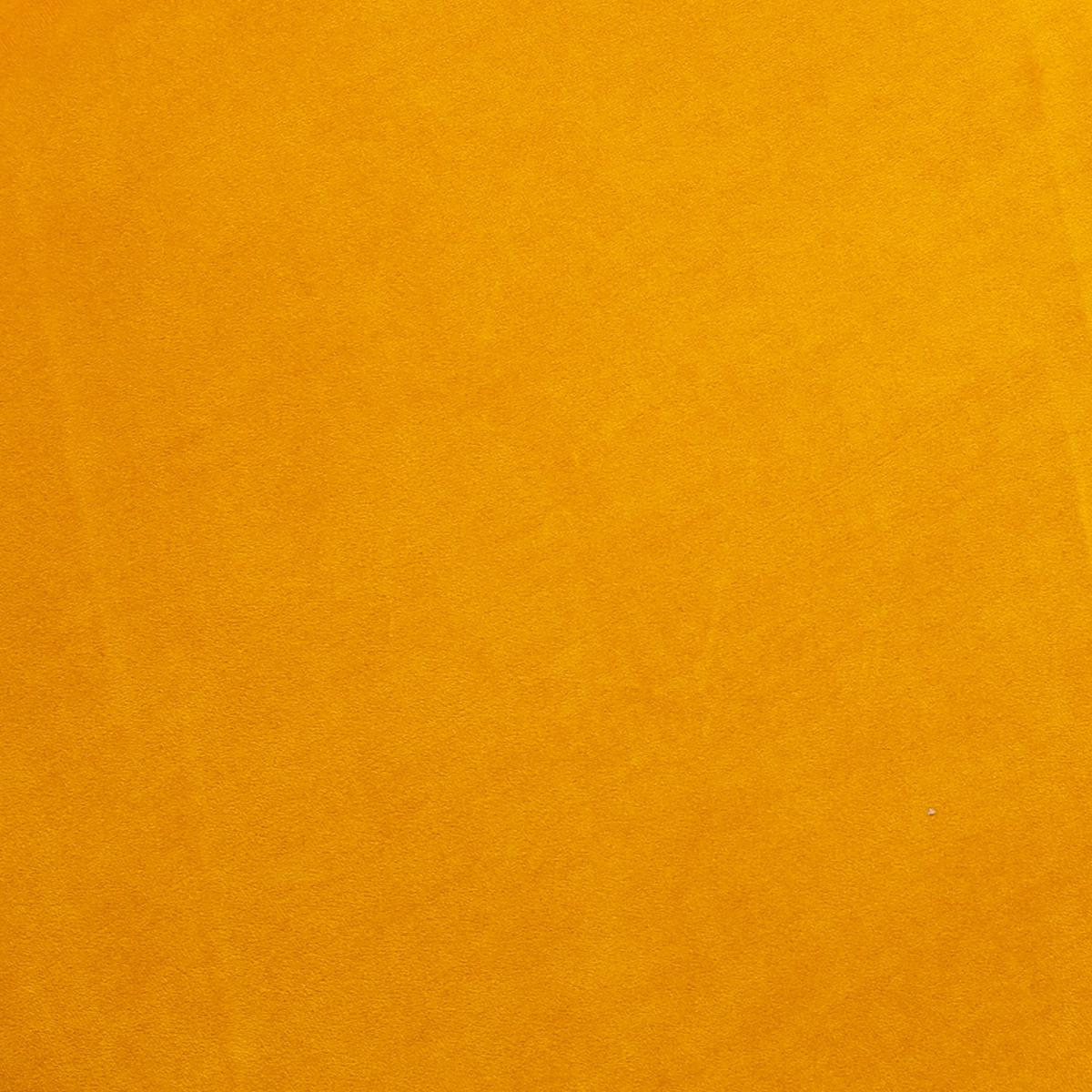 Tabouret en velours piètement métal ARTY jaune, ATMOSPHERA