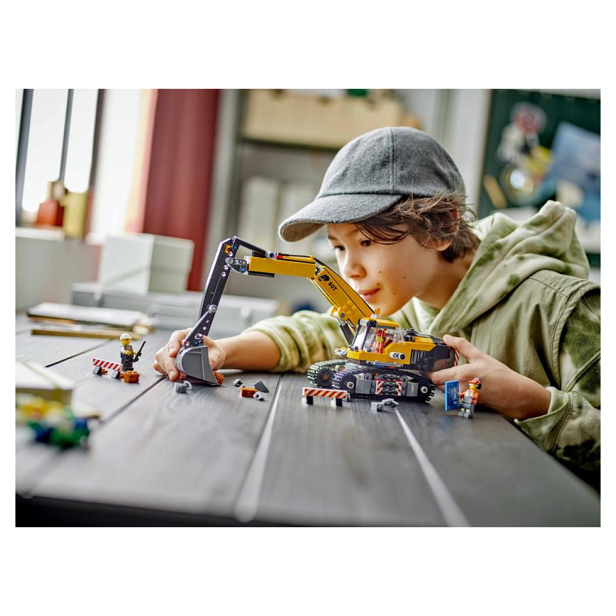 LEGO City - Pelleteuse de Chantier Jaune 60420 pour Enfants de 8 Ans et Plus multicolore, LEGO