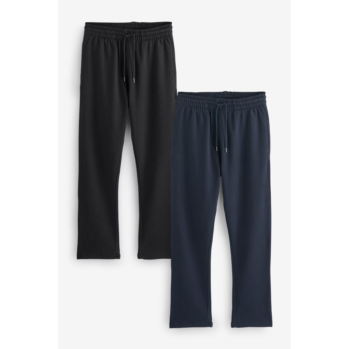Pantalon de jogging épais, lot 2 noir/bleu marine, NEXT