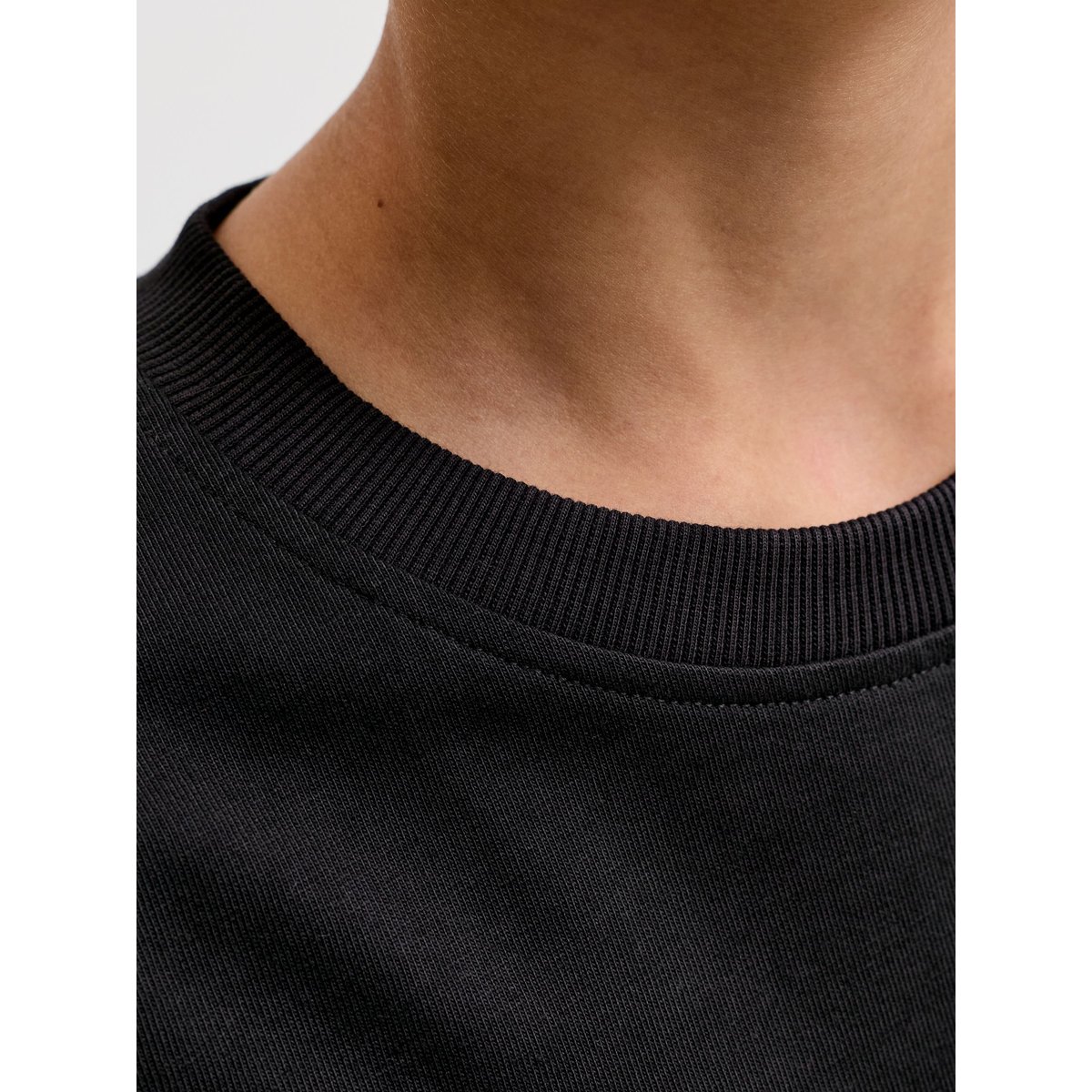 T-Shirt noire - black, JACK & JONES JUNIOR
