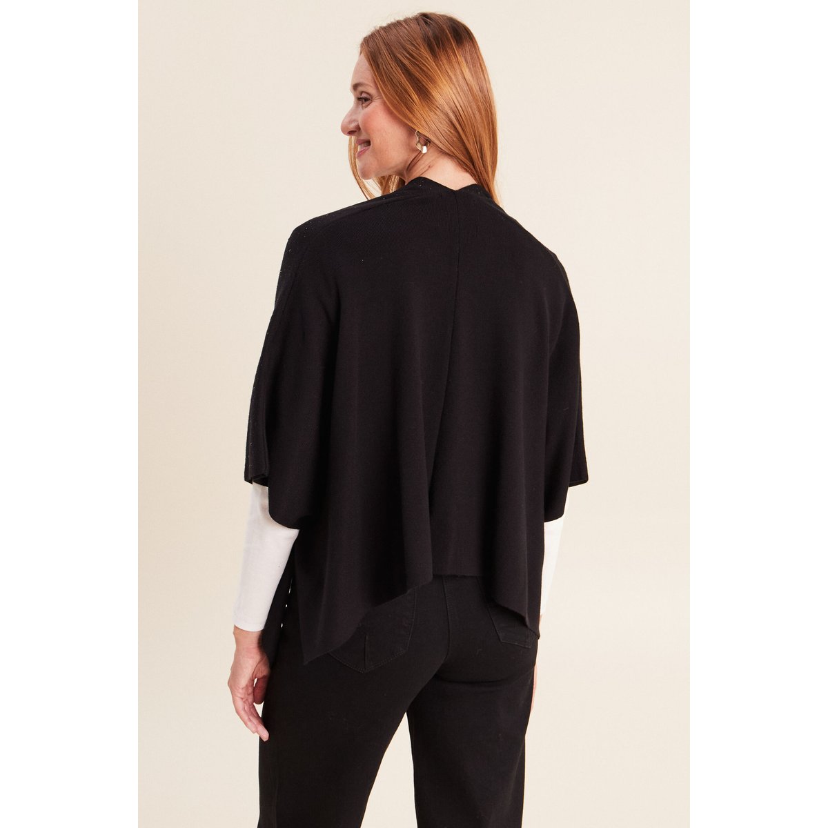 Poncho avec strass noir, BREAL