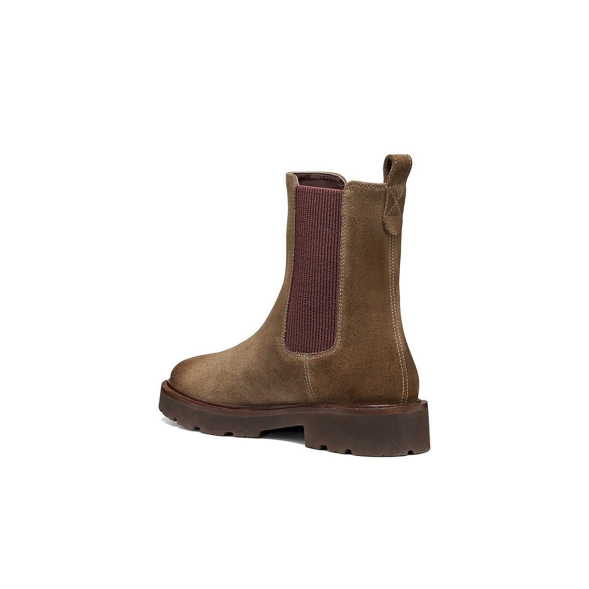 Bottines chelsea en cuir suède, NORIZE taupe foncé, GEOX