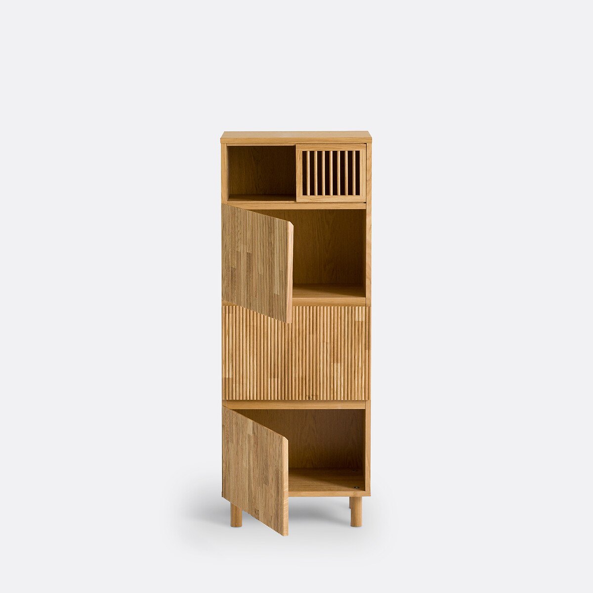 Armadio a 3 ante, rovere e impiallacciato, BILBAO naturale , LA REDOUTE INTERIEURS