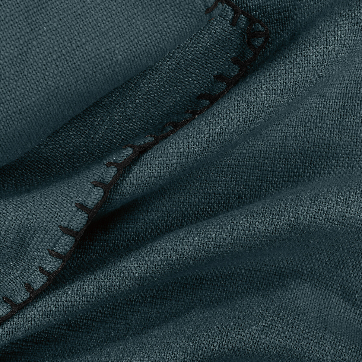 Plaid coton natté, Raoul bleu gris, LA REDOUTE INTERIEURS