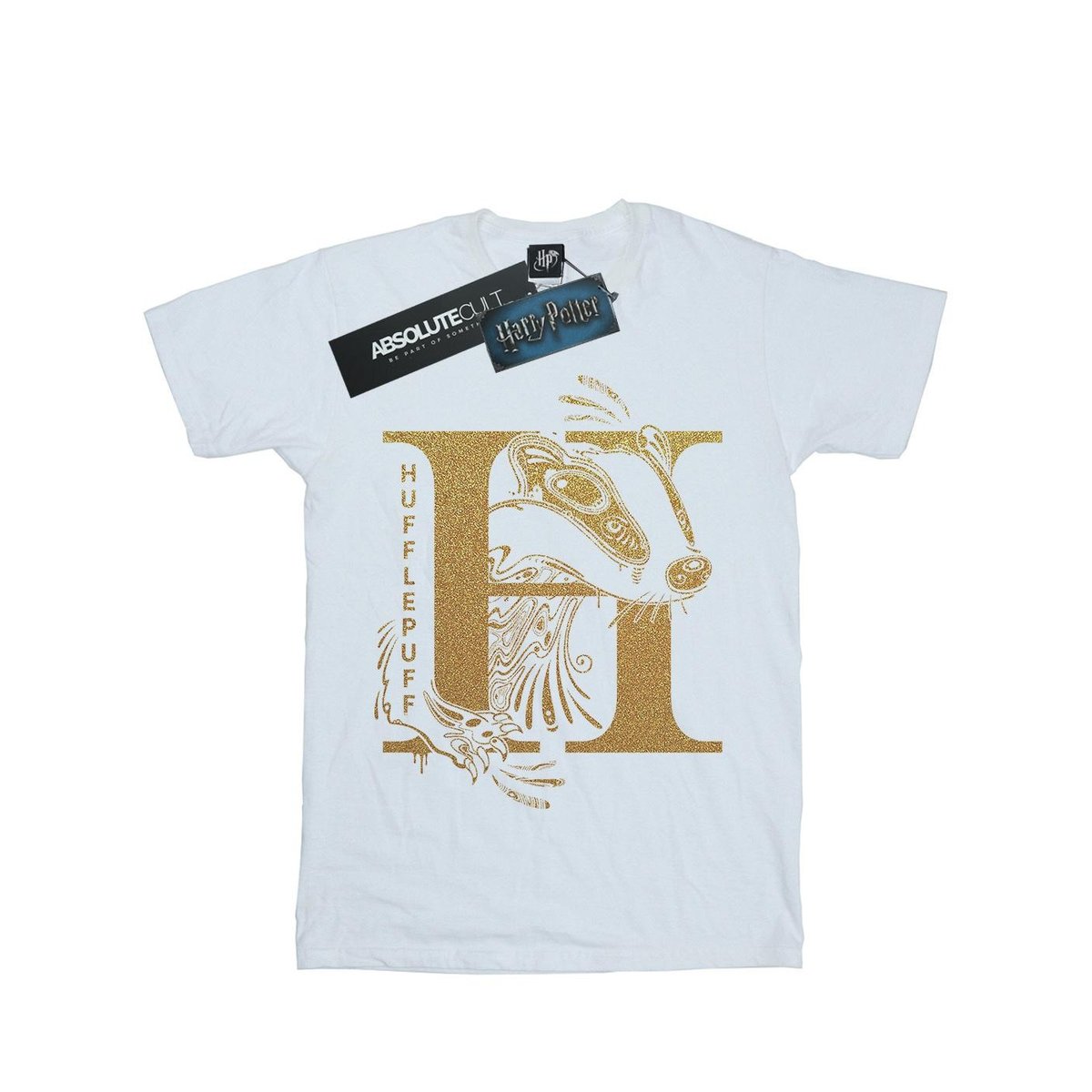 T-shirt HUFFLEPUFF blanc, HARRY POTTER