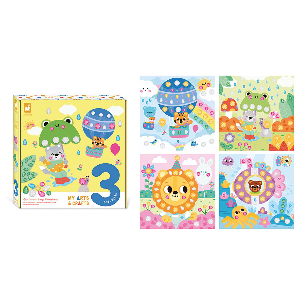 My Arts & Crafts Gros Strass 4 Ans multicolore, JANOD