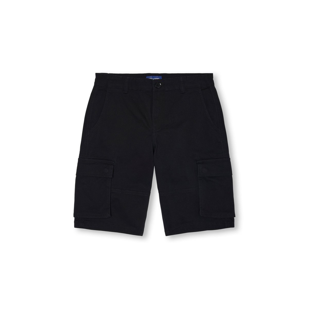 Short Cargo noire - black, ONLY & SONS JUNIOR