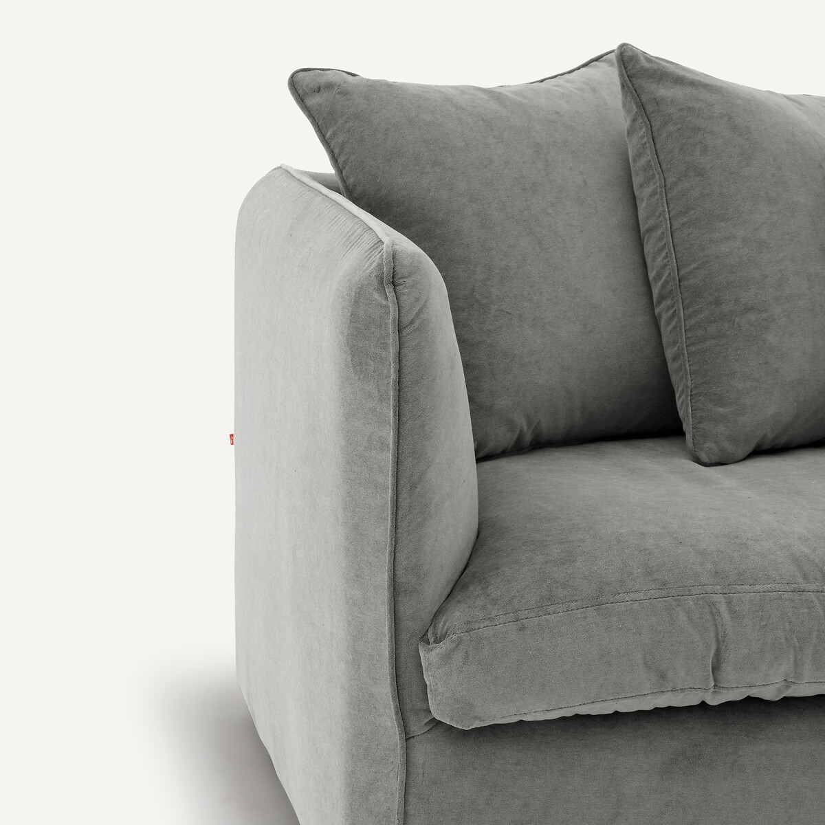 Canapé 3, 4 ou 5 places, en velours stonewashed, Neo Chiquito vert sapin, AM.PM