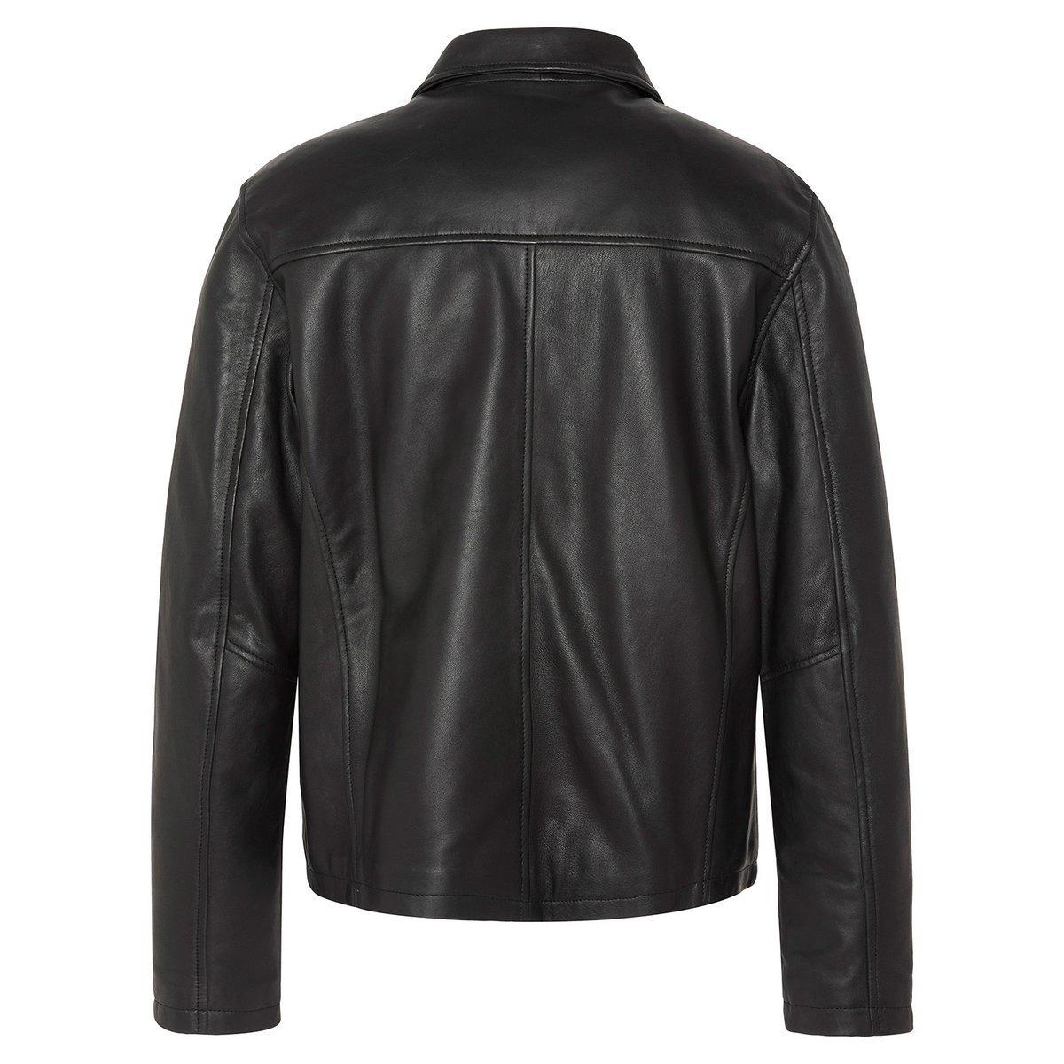 Blouson casual, cuir d'agneau noir, SCHOTT