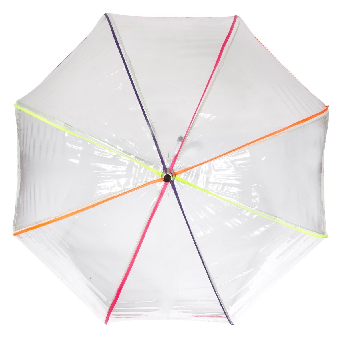 Parapluie transparent pvc/néon, ISOTONER