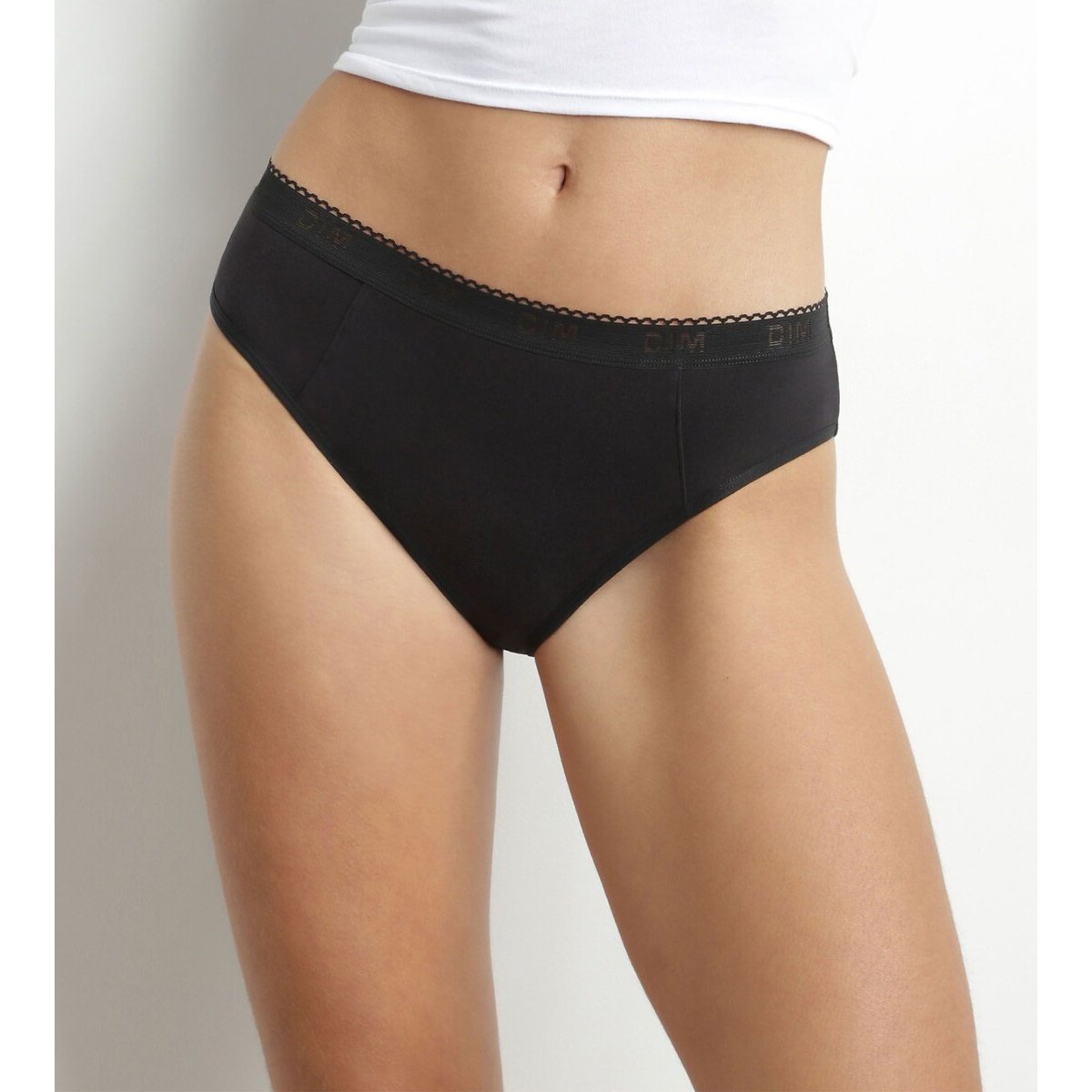 Menstruatieslip high flow zwart, DIM