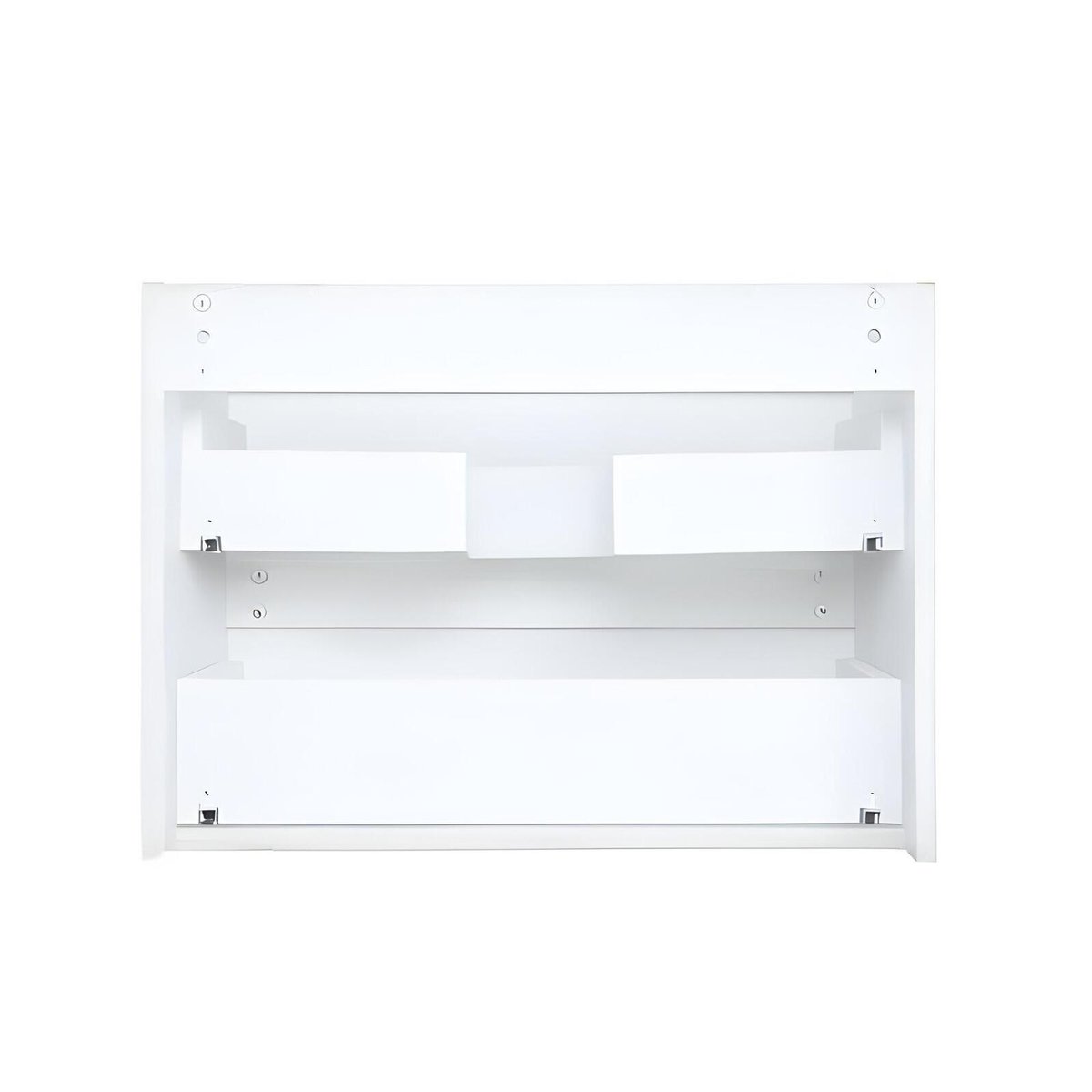 Ensemble simple vasque 60cm avec plan céramique et robinet chromé SORRENTO blanc brillant, MOB IN