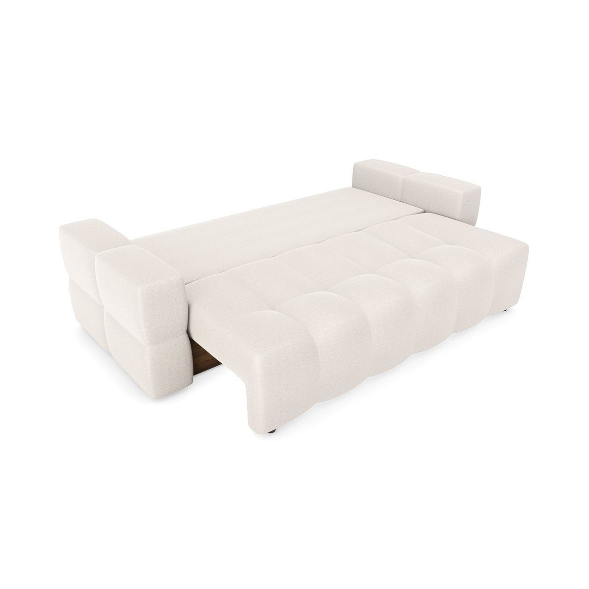 Canapé en tissu tramé GABRIEL crème, SIA HOME